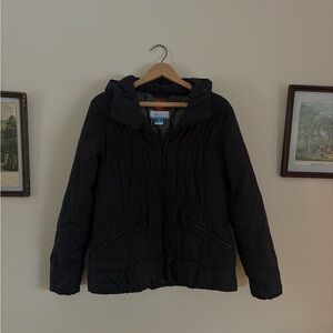 Columbia Puffer Black Hooded Jacket